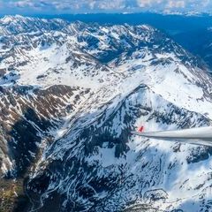 Flugwegposition um 11:50:38: Aufgenommen in der Nähe von Schladming, Österreich in 3185 Meter